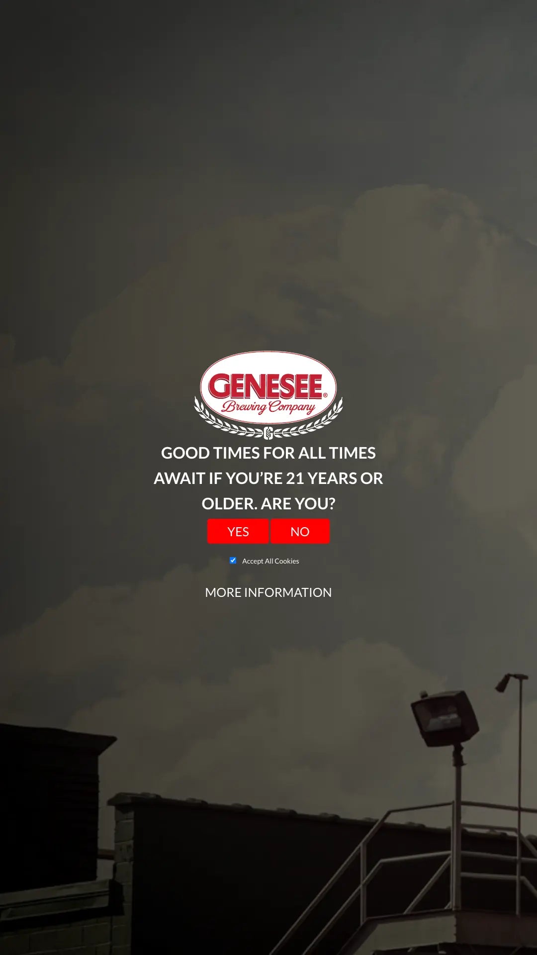 Screenshot: the Genesee Brewing Company website.