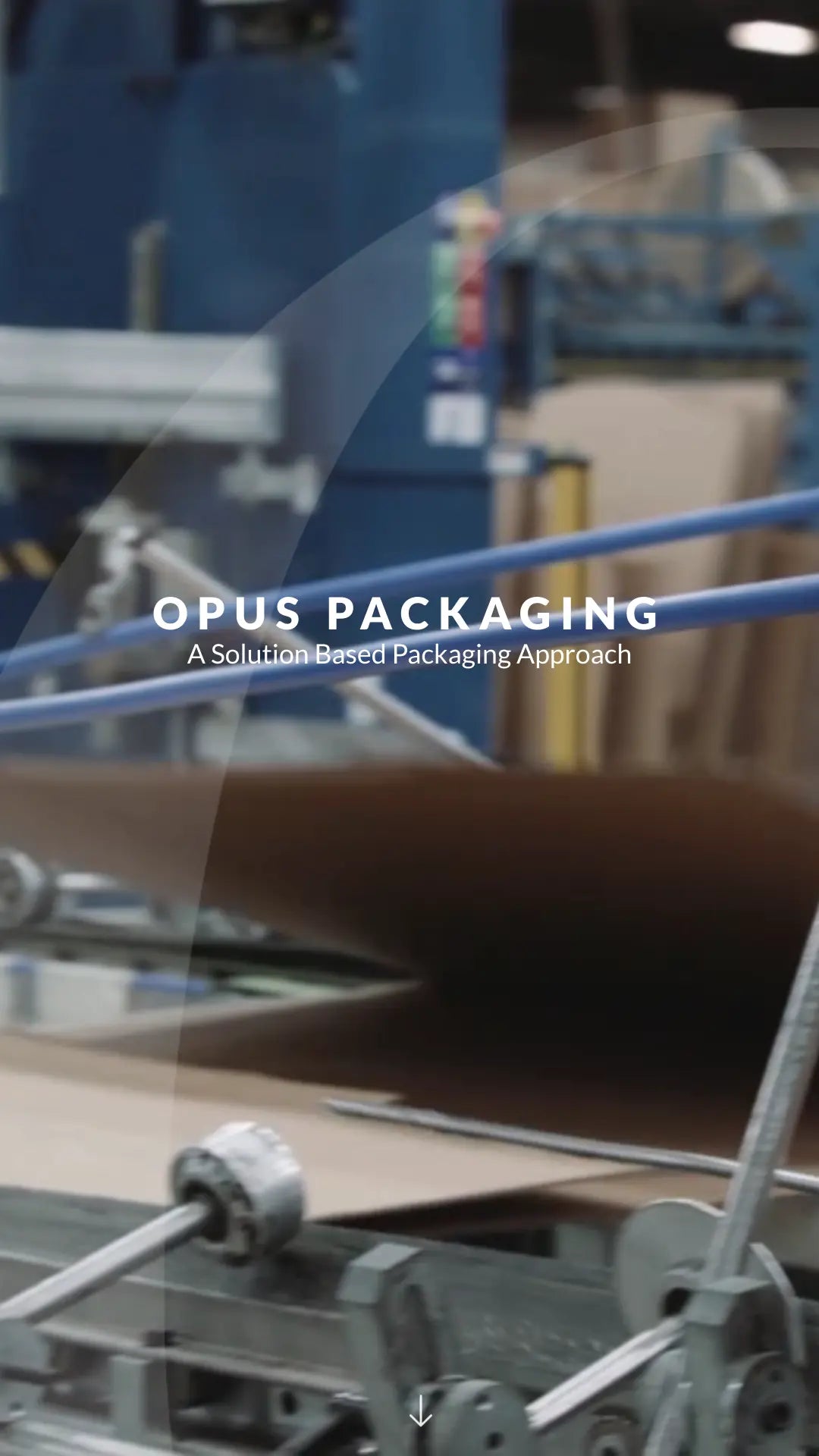 Screenshot: the Opus Packaging website.