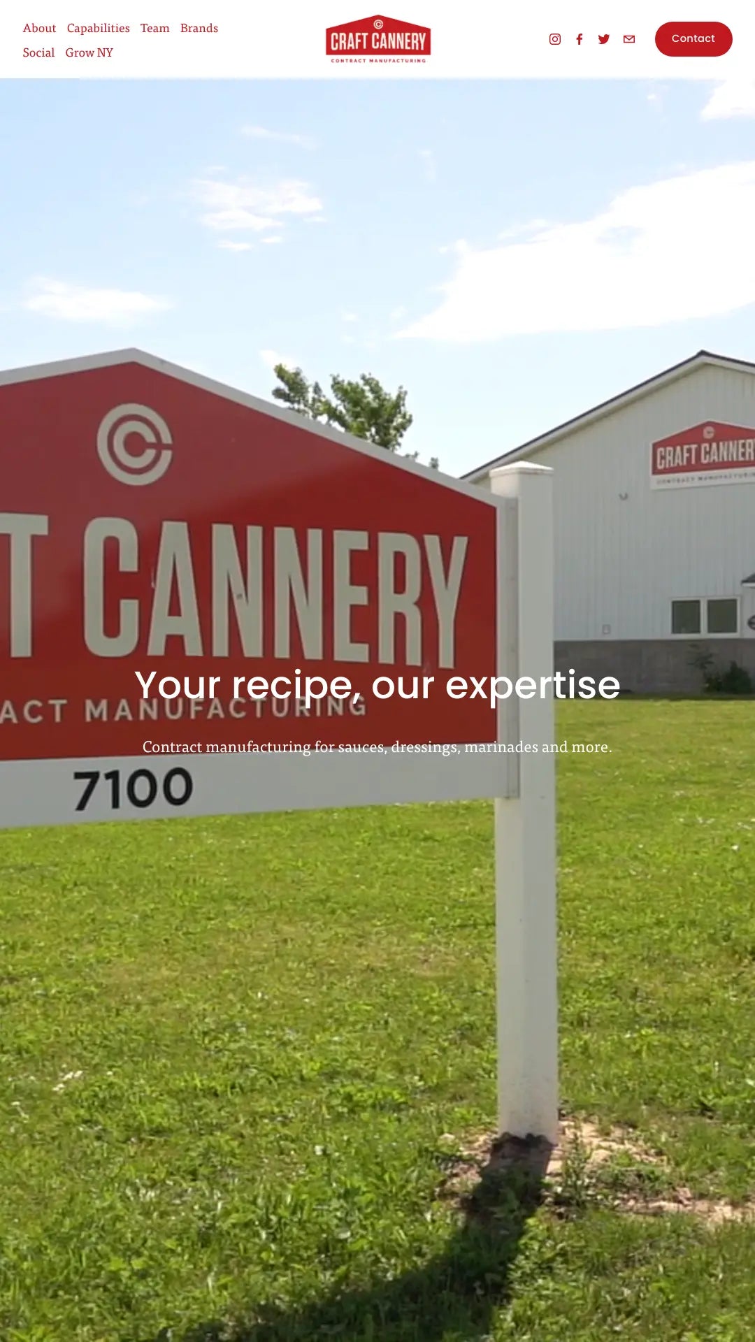 Screenshot: the Craft Cannery website.